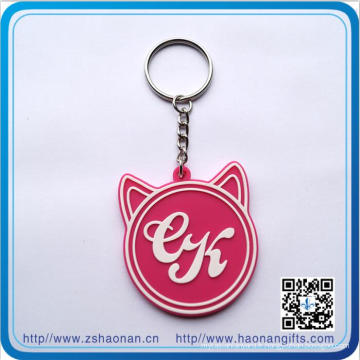 Keychain mignon modèle personnalisé avec le logo de silicium pour l&#39;enfant